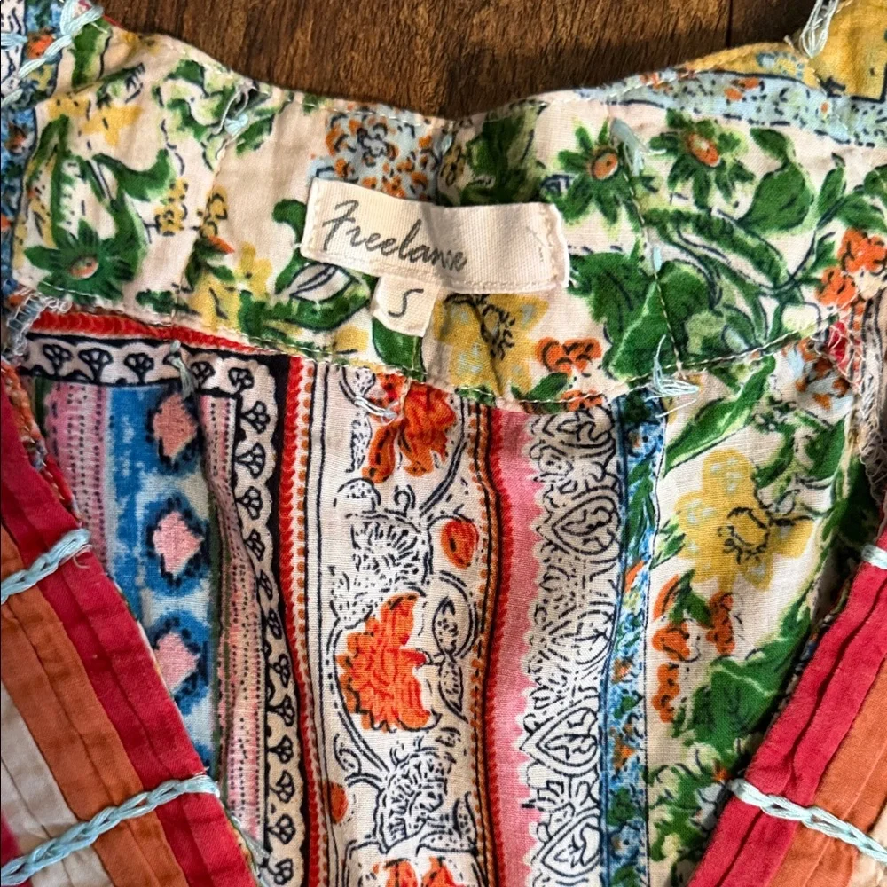 Colorful Patchwork Blouse - Picture 2 of 3
